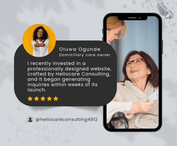 Professional Care Website for home care providers
